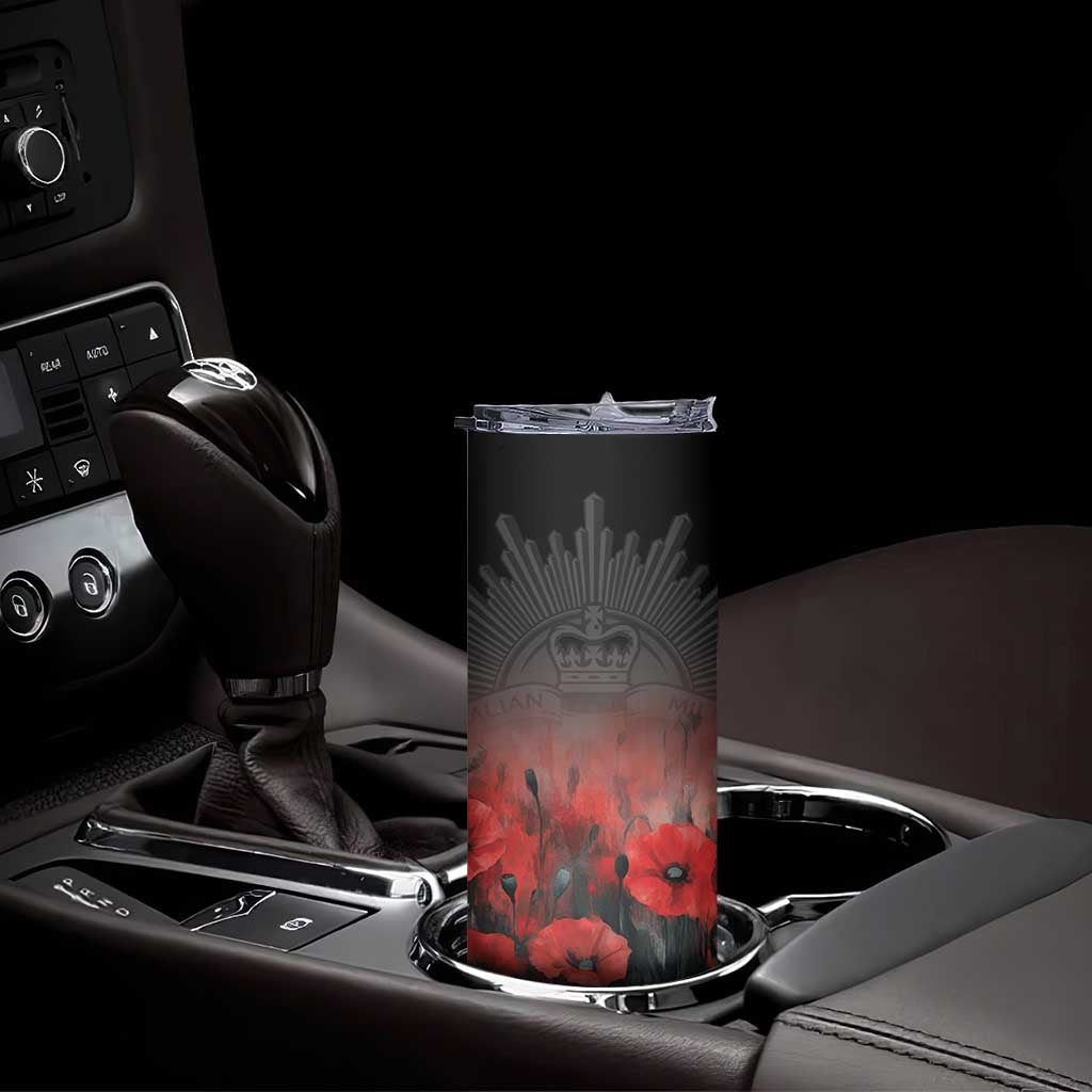 Anzac Day Skinny Tumbler Women In War - Lest We Forget