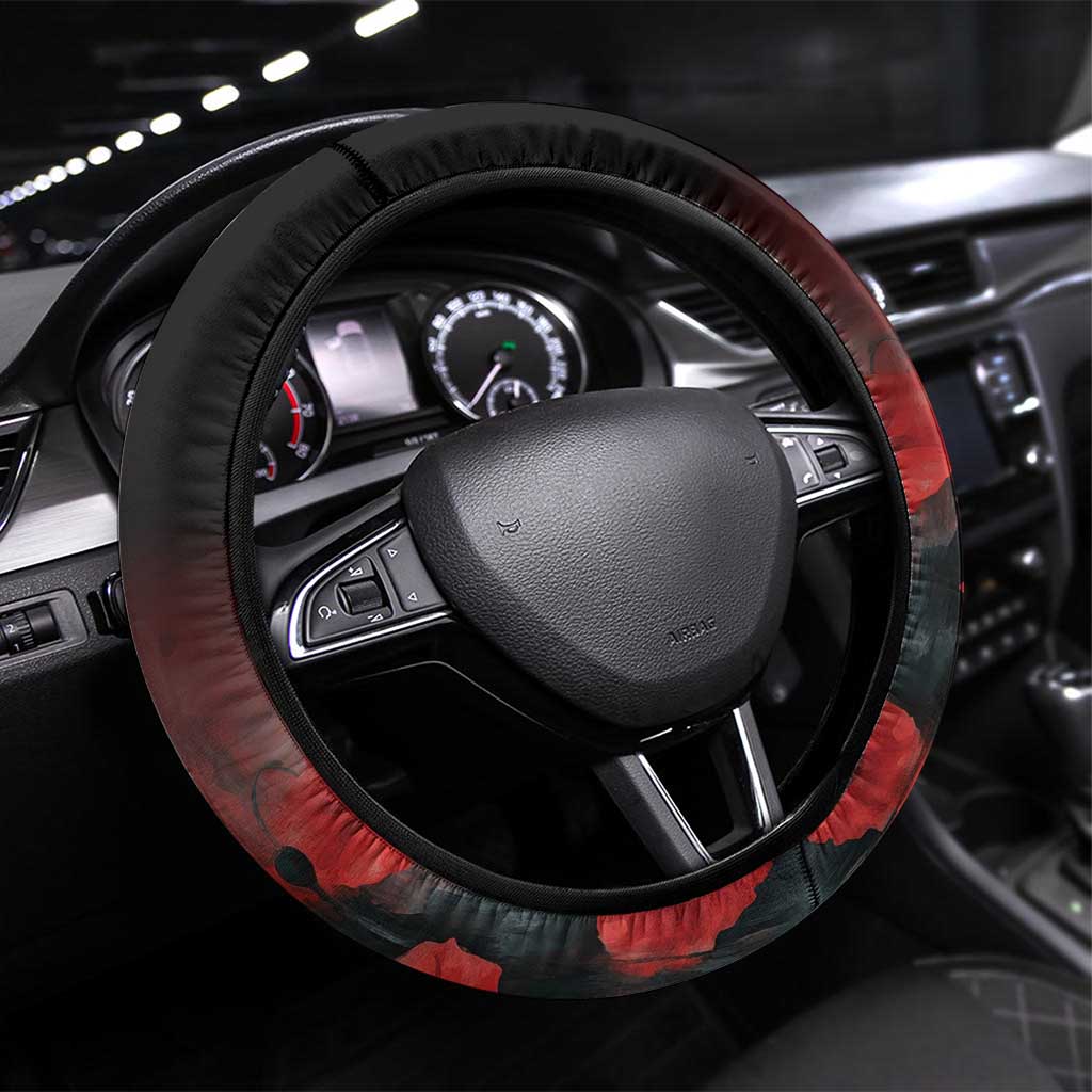 Anzac Day Steering Wheel Cover Women In War - Lest We Forget