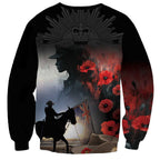 Anzac Day Sweatshirt Women In War - Lest We Forget