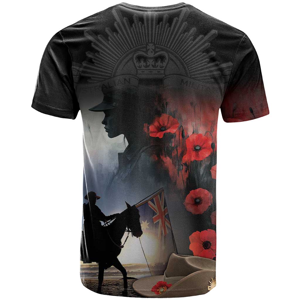 Anzac Day T Shirt Women In War - Lest We Forget