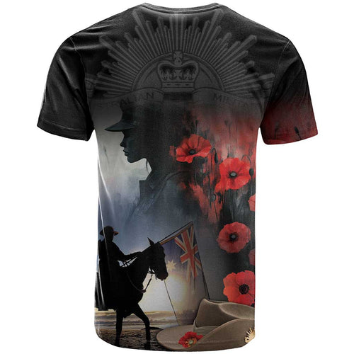 Anzac Day T Shirt Women In War - Lest We Forget