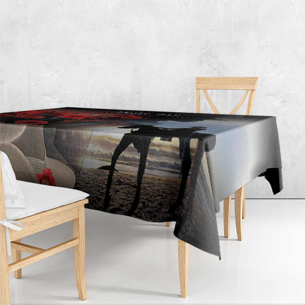 Anzac Day Tablecloth Women In War - Lest We Forget