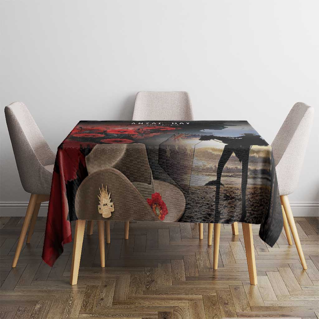 Anzac Day Tablecloth Women In War - Lest We Forget