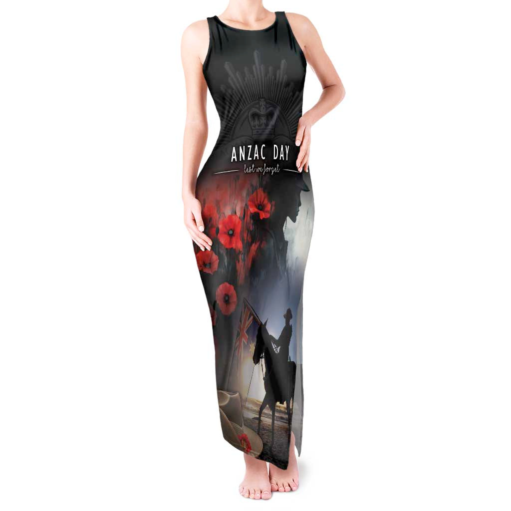 Anzac Day Tank Maxi Dress Women In War - Lest We Forget
