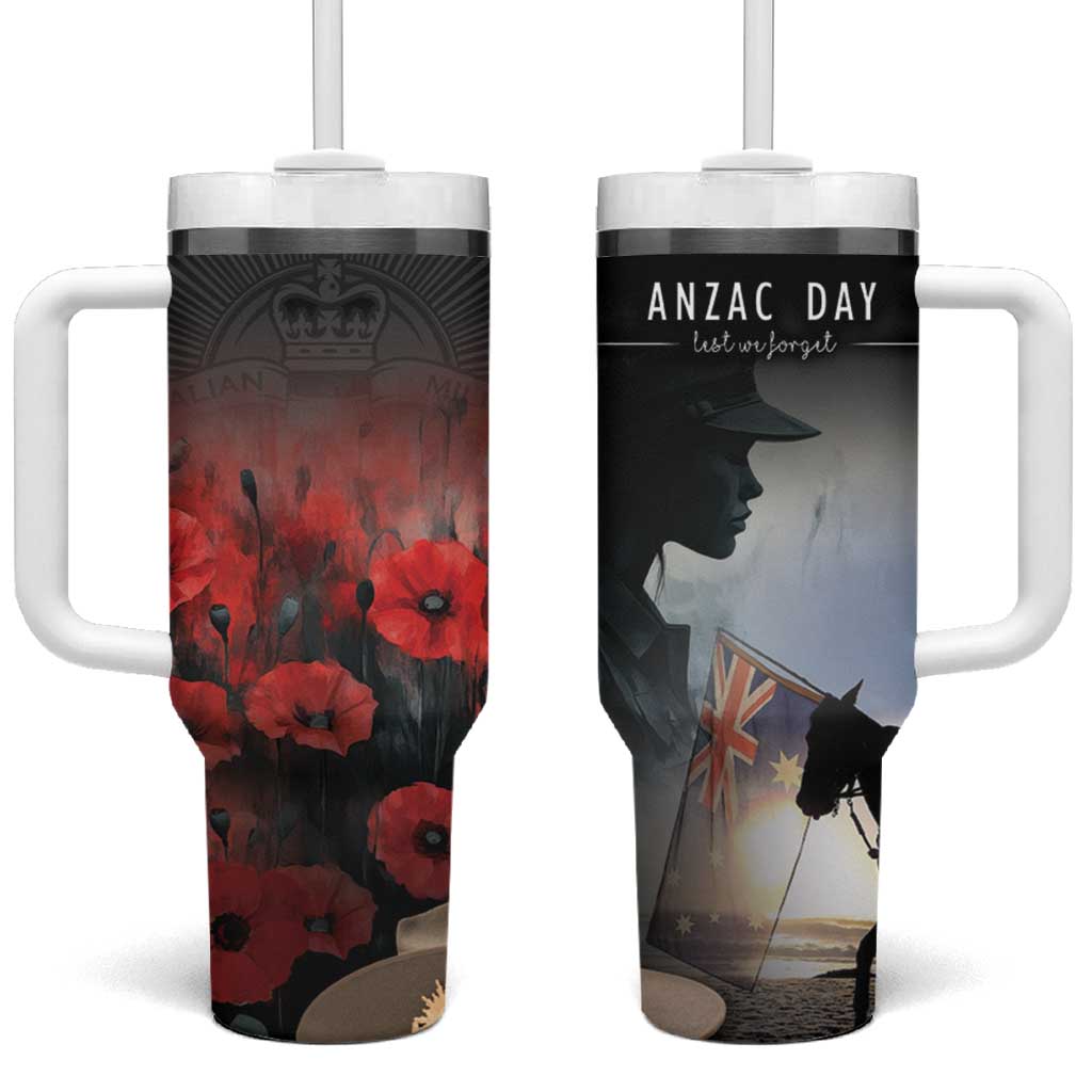Anzac Day Tumbler With Handle Women In War - Lest We Forget