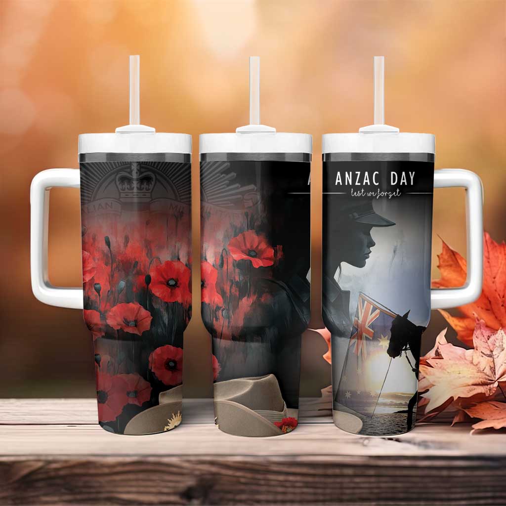 Anzac Day Tumbler With Handle Women In War - Lest We Forget