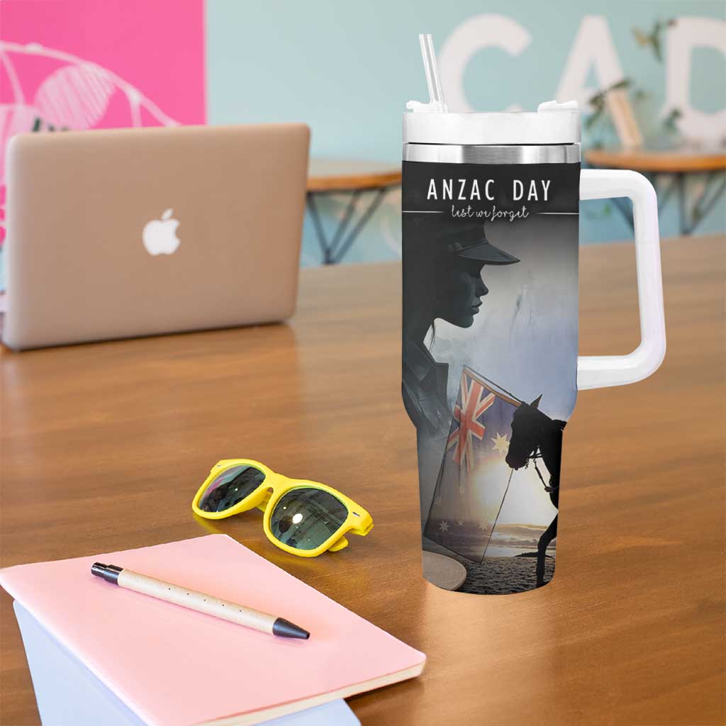 Anzac Day Tumbler With Handle Women In War - Lest We Forget