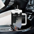 Anzac Day Tumbler With Handle Women In War - Lest We Forget