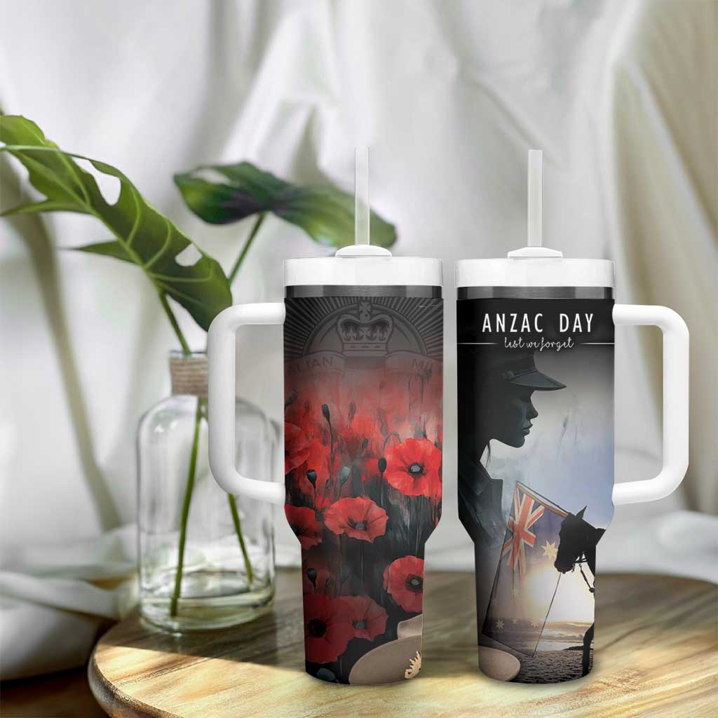 Anzac Day Tumbler With Handle Women In War - Lest We Forget