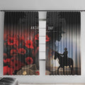 Anzac Day Window Curtain Women In War - Lest We Forget