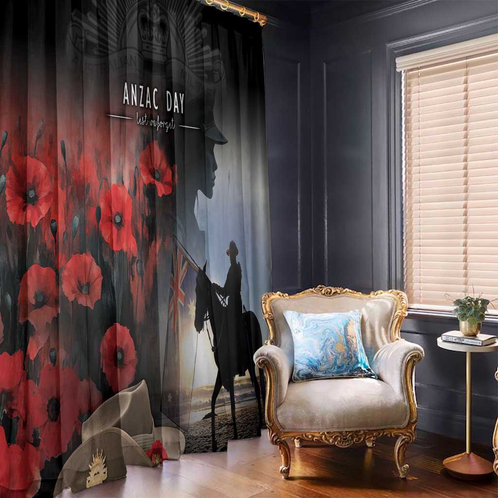 Anzac Day Window Curtain Women In War - Lest We Forget