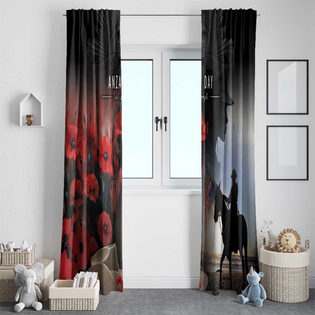 Anzac Day Window Curtain Women In War - Lest We Forget