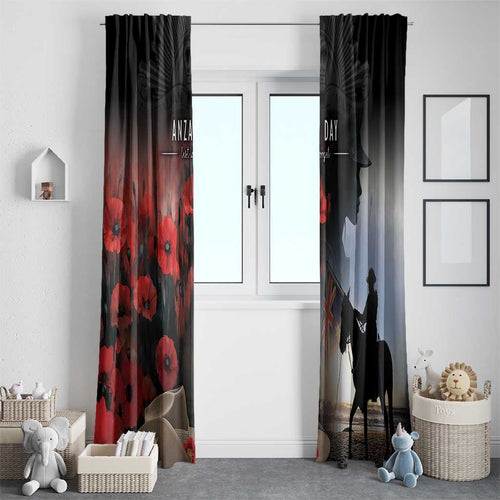 Anzac Day Window Curtain Women In War - Lest We Forget