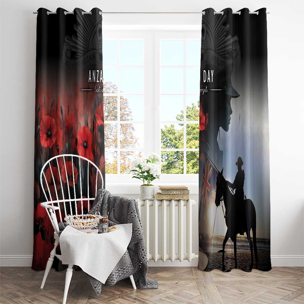Anzac Day Window Curtain Women In War - Lest We Forget