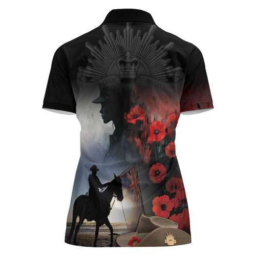 Anzac Day Women Polo Shirt Women In War - Lest We Forget