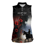 Anzac Day Women Sleeveless Polo Shirt Women In War - Lest We Forget