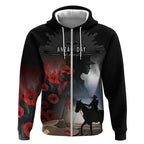 Anzac Day Zip Hoodie Women In War - Lest We Forget