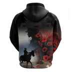 Anzac Day Zip Hoodie Women In War - Lest We Forget