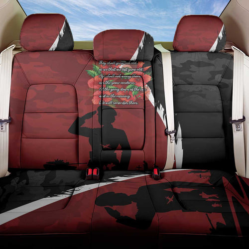 Anzac Day Women Veteran Back Car Seat Cover Ode of Remembrance