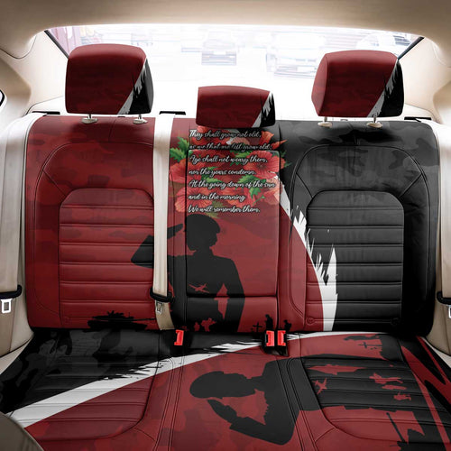Anzac Day Women Veteran Back Car Seat Cover Ode of Remembrance