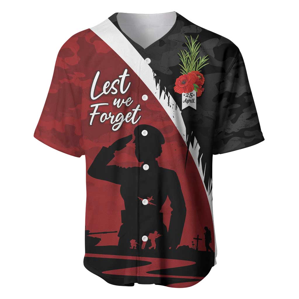 Anzac Day Women Veteran Baseball Jersey Ode of Remembrance