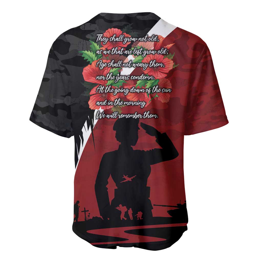 Anzac Day Women Veteran Baseball Jersey Ode of Remembrance
