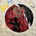 Anzac Day Women Veteran Beach Blanket Ode of Remembrance