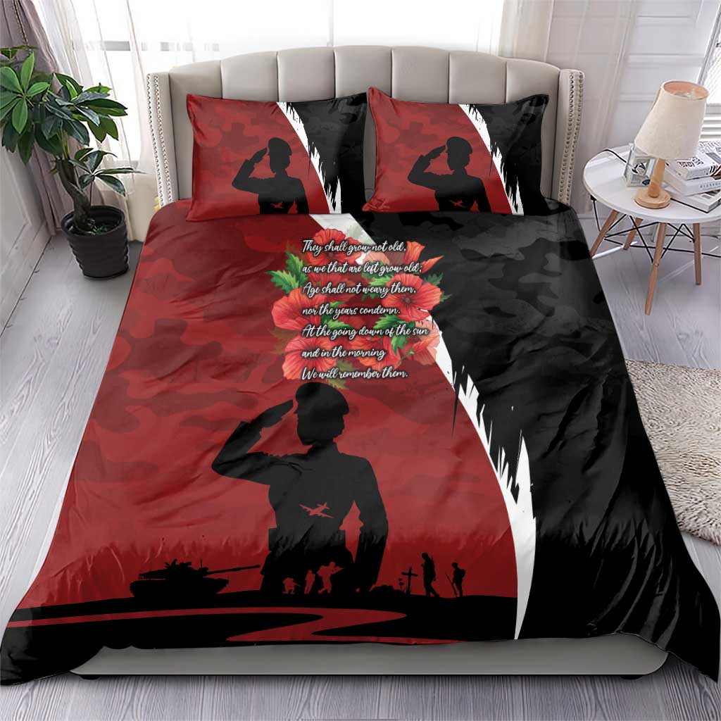 Anzac Day Women Veteran Bedding Set Ode of Remembrance