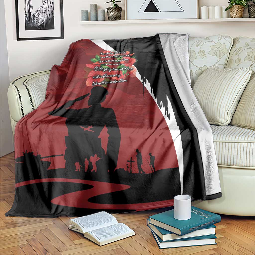 Anzac Day Women Veteran Blanket Ode of Remembrance