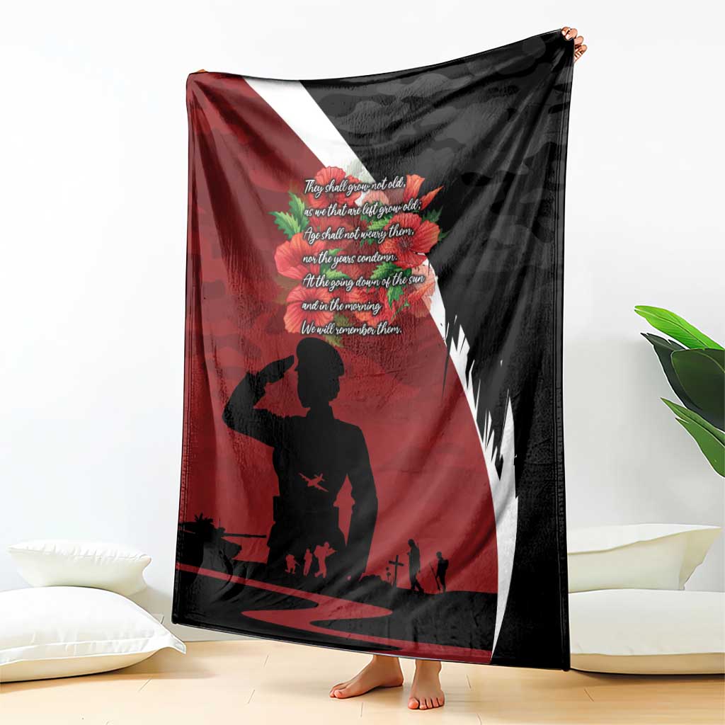 Anzac Day Women Veteran Blanket Ode of Remembrance
