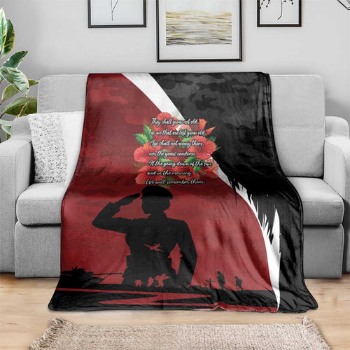 Anzac Day Women Veteran Blanket Ode of Remembrance