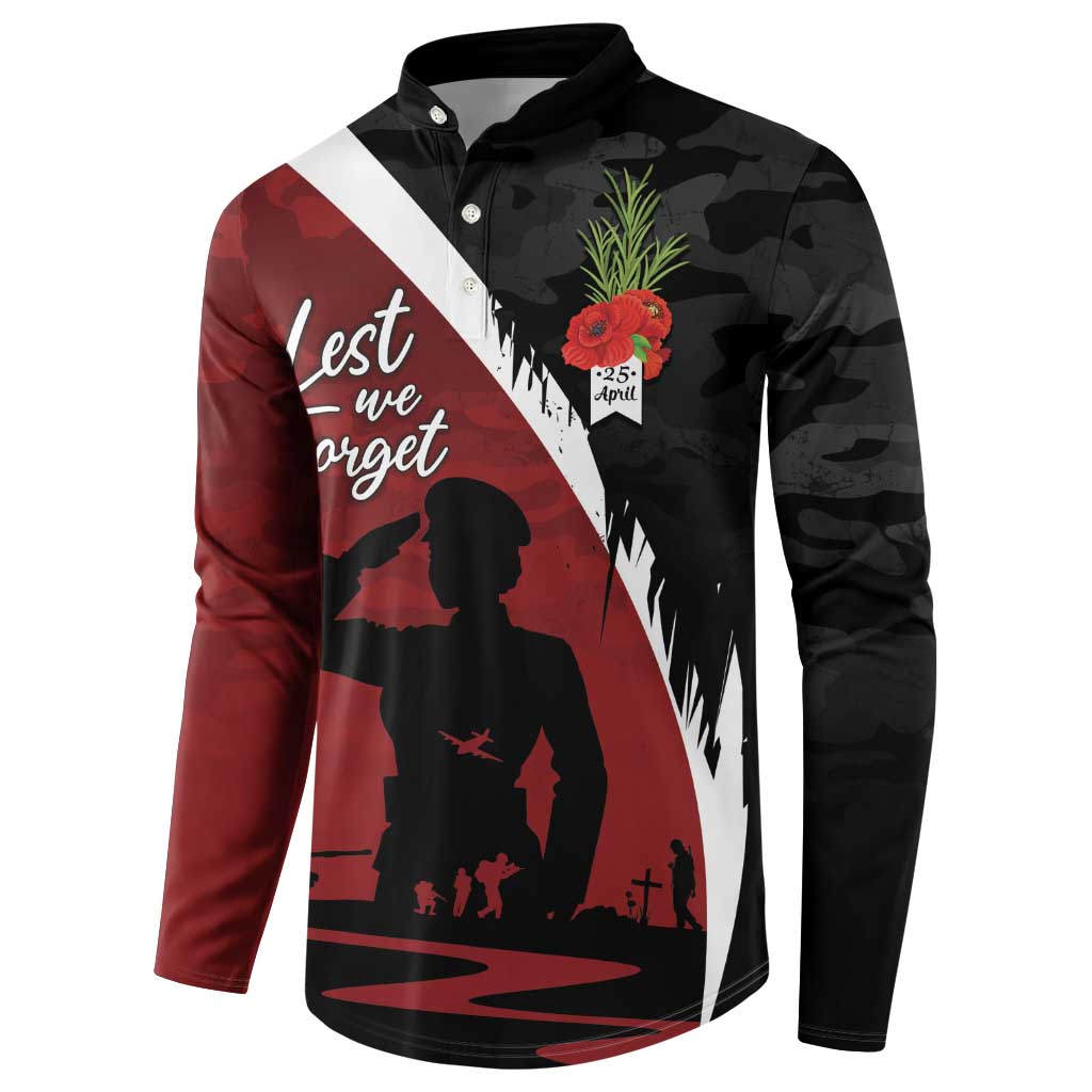 Anzac Day Women Veteran Button Sweatshirt Ode of Remembrance