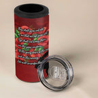 Anzac Day Women Veteran 4 in 1 Can Cooler Tumbler Ode of Remembrance