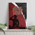 Anzac Day Women Veteran Canvas Wall Art Ode of Remembrance