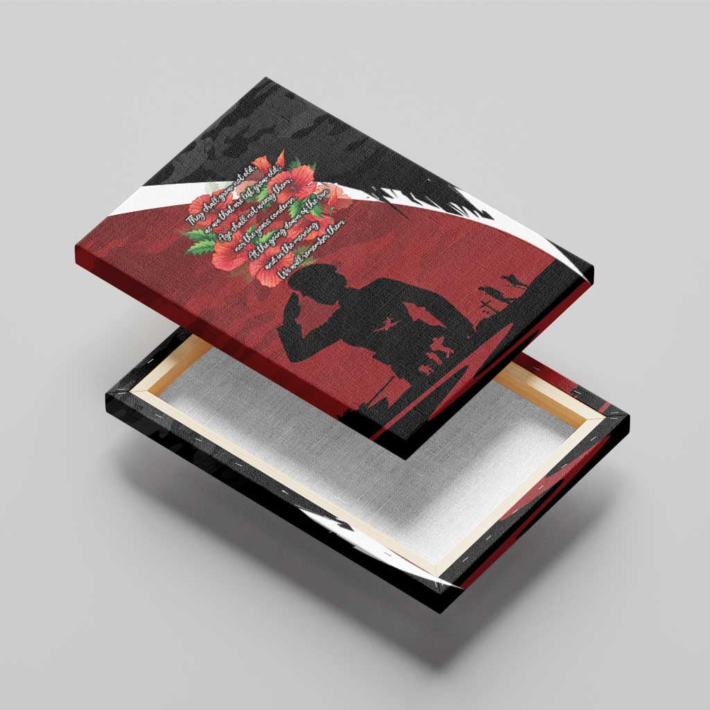 Anzac Day Women Veteran Canvas Wall Art Ode of Remembrance