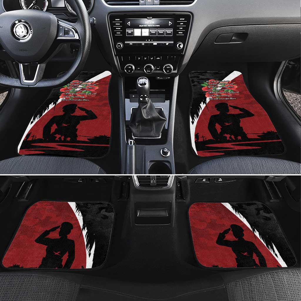 Anzac Day Women Veteran Car Mats Ode of Remembrance