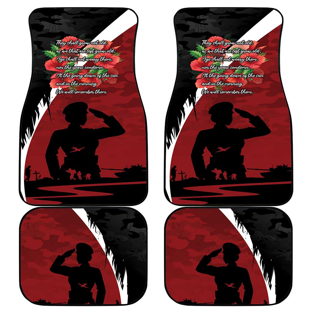 Anzac Day Women Veteran Car Mats Ode of Remembrance