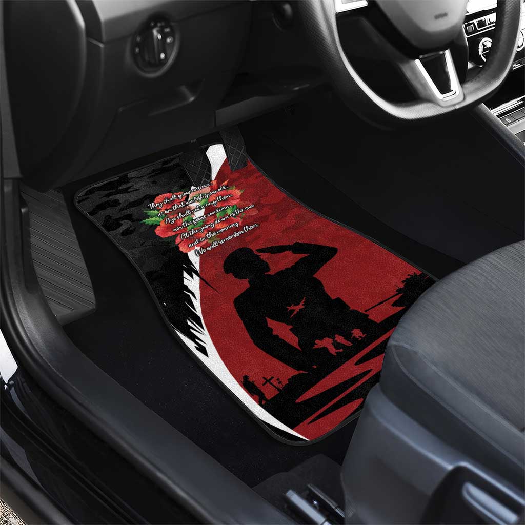 Anzac Day Women Veteran Car Mats Ode of Remembrance