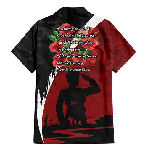 Anzac Day Women Veteran Family Matching Mermaid Dress and Hawaiian Shirt Ode of Remembrance