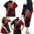 Anzac Day Women Veteran Family Matching Off The Shoulder Long Sleeve Dress and Hawaiian Shirt Ode of Remembrance