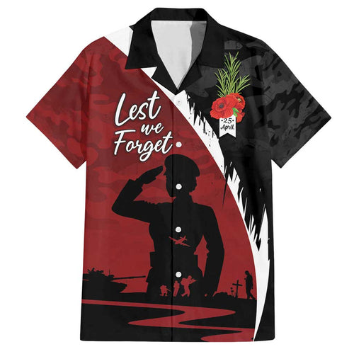Anzac Day Women Veteran Family Matching Puletasi and Hawaiian Shirt Ode of Remembrance