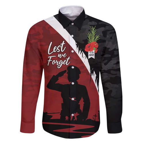 Anzac Day Women Veteran Family Matching Short Sleeve Bodycon Dress and Hawaiian Shirt Ode of Remembrance