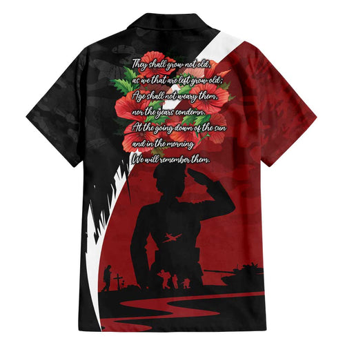 Anzac Day Women Veteran Family Matching Summer Maxi Dress and Hawaiian Shirt Ode of Remembrance
