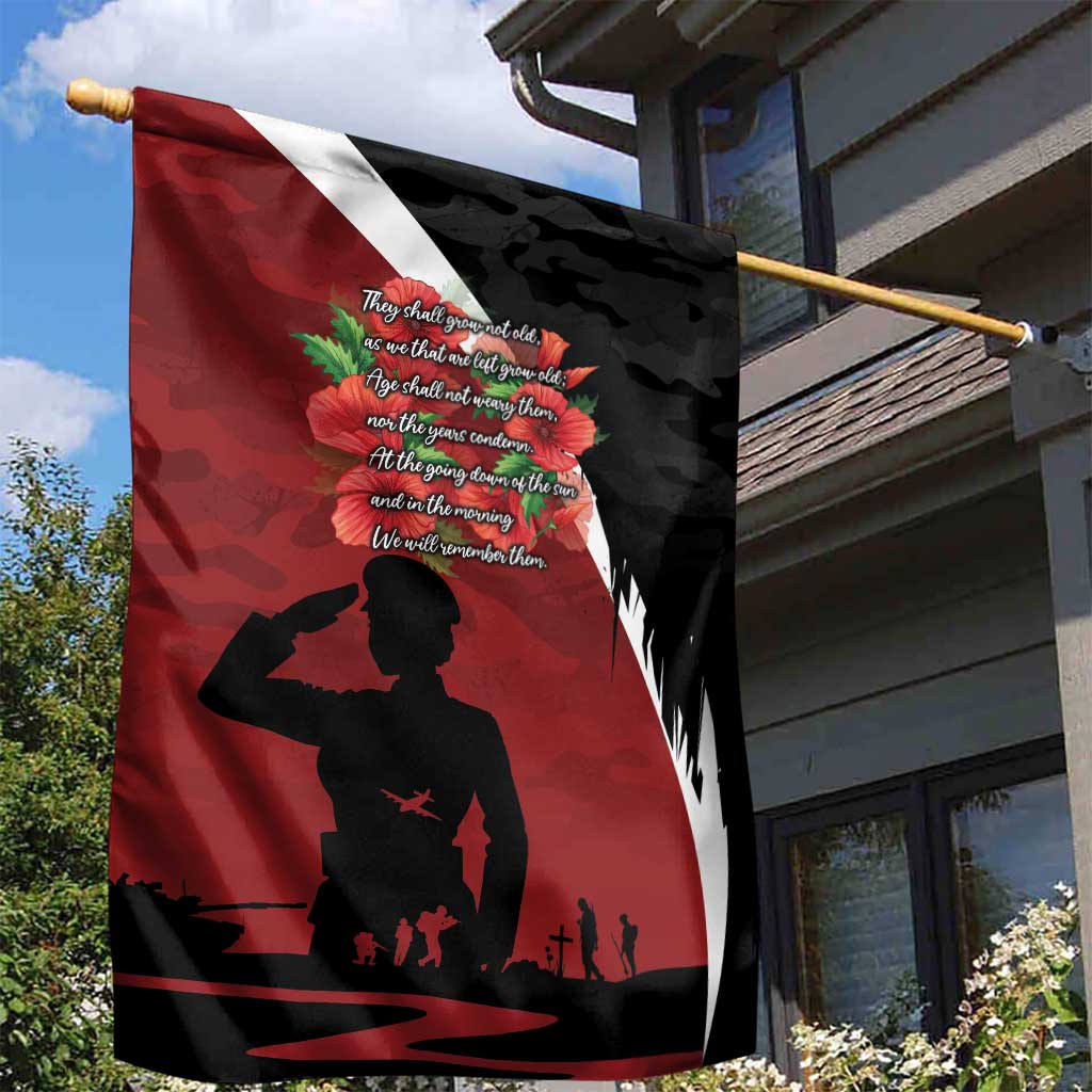 Anzac Day Women Veteran Garden Flag Ode of Remembrance