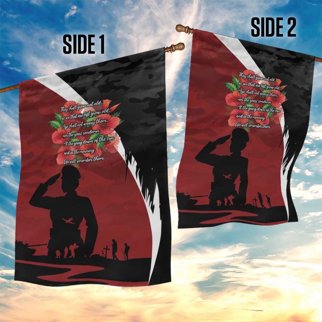 Anzac Day Women Veteran Garden Flag Ode of Remembrance