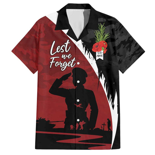 Anzac Day Women Veteran Hawaiian Shirt Ode of Remembrance