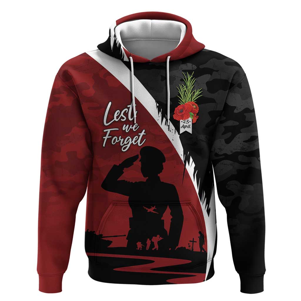 Anzac Day Women Veteran Hoodie Ode of Remembrance