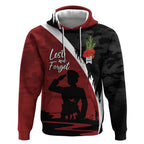 Anzac Day Women Veteran Hoodie Ode of Remembrance