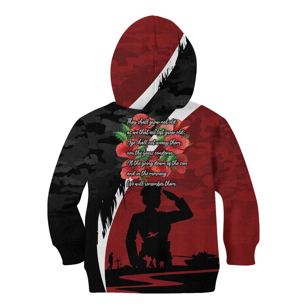 Anzac Day Women Veteran Kid Hoodie Ode of Remembrance