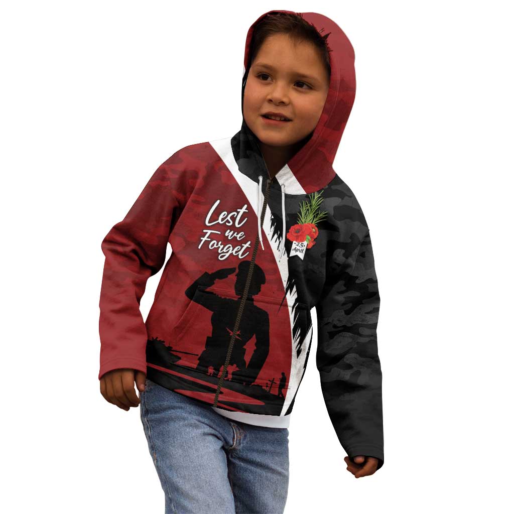 Anzac Day Women Veteran Kid Hoodie Ode of Remembrance